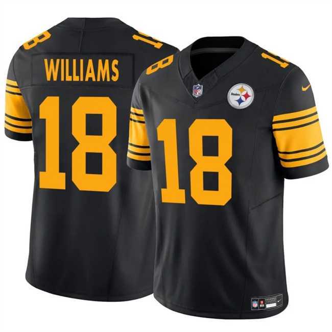 Men & Women & Youth Pittsburgh Steelers #18 Mike Williams Black 2024 F.U.S.E. Color Rush Limited Stitched Jersey